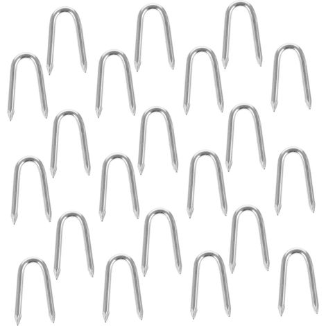 3 Ensembles Grillage De Clou De Fer Plantes Agrafes De Grillage Accessoire Jardinage Accessoires Jardinage Parc Bébé Piquets en Forme De U Clôtures De Jardinage Clou 50 Pièces 3 (1/5)