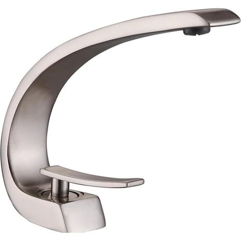 Goldener Waschtisch-Armatur, Aufsatzmontage, Schwarzchrom, Waschtischmischer, Wasserhähne, Kreative Warm- und Kaltwasser-Kranmischer (1/5)