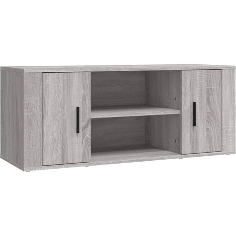 Mobile TV multimediale scaffale per televisione televisore buffet sala da pranzo soggiorno camera da letto sonoma 100 x 35 x 40 cm derivati del legno grigio 020028328