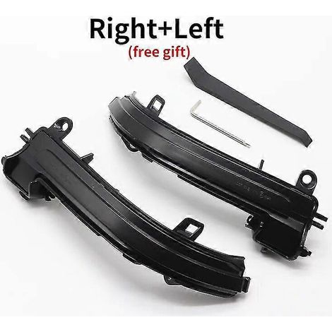Für BMW 1er, 2er, 3er, 4er, X1, M-Serie F20, F30, F34, F36, E84, F87, i3: Dynamische schwarze LED-Blinker, sequentielle Rückspiegelbeleuchtung – links und rechts (1/5)