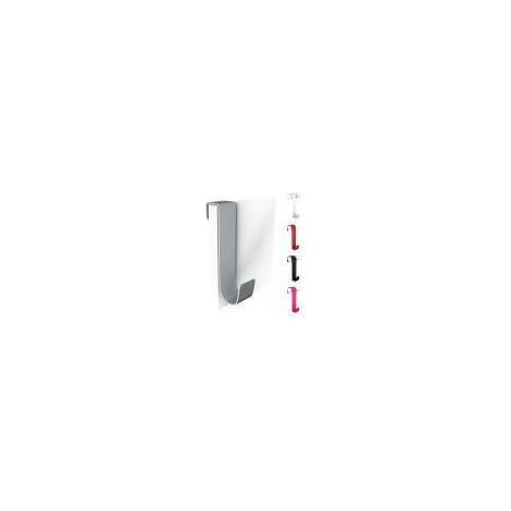 Perchero doble de acero plateado 145x30mm