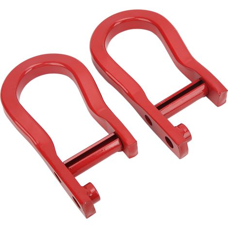 2pcs Crochets de Remorquage Avant Pare-Chocs 84192871 Compatible GMC Sierra 1500 2007-2018 Rouge (1/5)