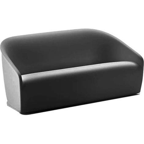 Moderner Outdoor-Sofa für Bar und Restaurant aus Polyethylen Settembre - Schwarz