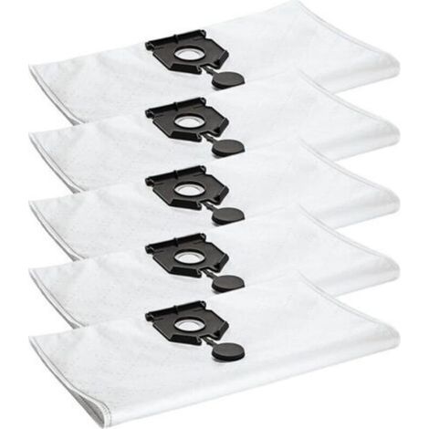 Lot de 5 sacs d'aspirateur compatibles avec Kärcher 2.889-154.0, sacs à poussière non tissés pour aspirateurs NT 30/30L/30L EU2613, filtres de rechange haute capacité (1/5)