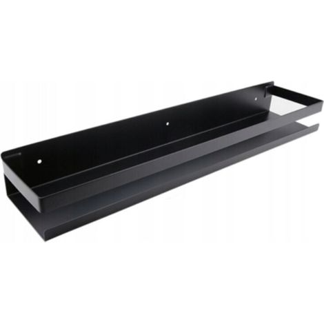 Étagère à épices murale perforée en acier inoxydable – Rangement cuisine 50 cm – Résistante à la corrosion – Support pour surfaces lisses (1/5)
