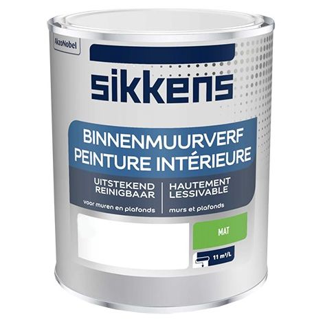 SIKKENS Peinture Intérieure Mat Blanc - 1L