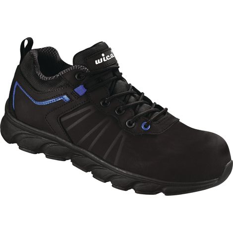 Scarpa di sicurezza VEZZO Taglia 44W.10,5 nero/blu S3 SRC EN20345 Action-Nubuk