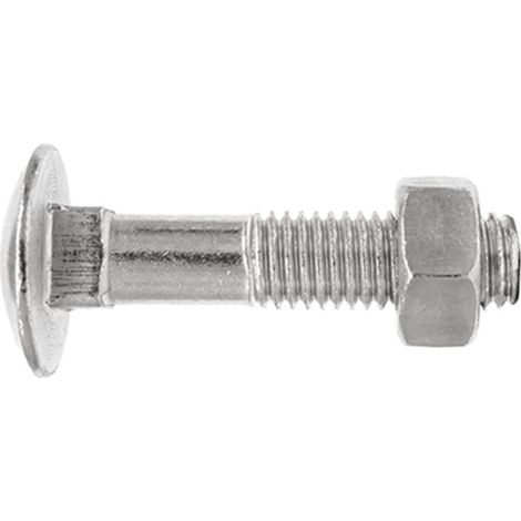 Schachtel mit 100 Schrauben M8x50mm DIN 603 verzinkt