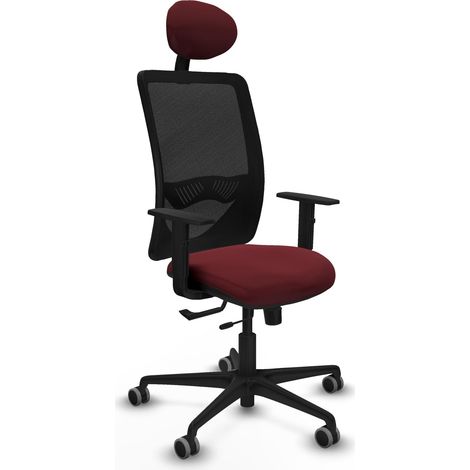 Silla de oficina piqueras y crespo Zulema burdeos similpiel (1/2)