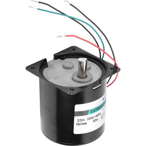 Moteur synchrone AC 220V 60W XD80KTYZ 10tr/min, arbre excentrique à aimant permanent, couple élevé, faible vitesse, usage industriel. (1/5)