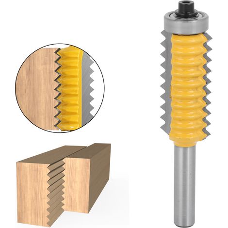 Fraise à bois à tige de 8 pouces, fraise à profiler pour rail, fraise à profiler pour rainures ondulées, couteau de fraisage pour bois à dents multiples (fraise à bois à dents multiples 8 x 41) (1/5)