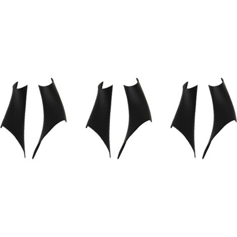 Juego de 6 protectores de manijas de puerta interiores de ABS para BMW F30/F35 (modelos 2013-2019), color negro.