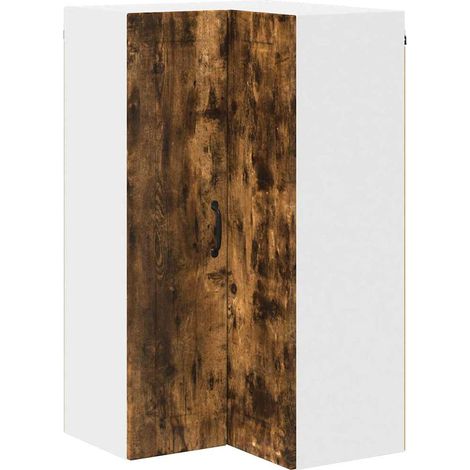 Meuble mural de cuisine,Armoire de cuisine avec porte Chêne fumé 57 x 57 x 100 cm CFW51993 (1/5)