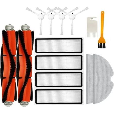 Ersatzteilset für den Xiaomi Mijia 1C 2C Mi Mop F9 Saugroboter: Hauptseitenbürste, HEPA-Filter, Reinigungstuch (1/5)