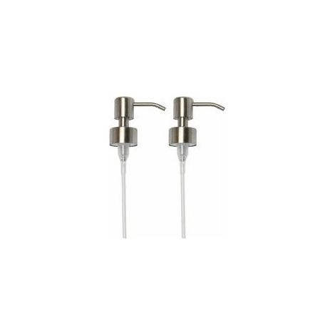 Repuestos para bomba de dispensador de jabón líquido de 28 mm - Acero inoxidable, acabado cepillado (1/5)