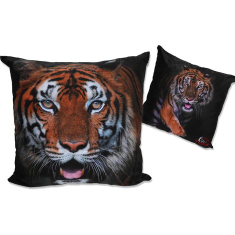 Kissen mit Füllung/Reißverschluss - Tiger (carmani)