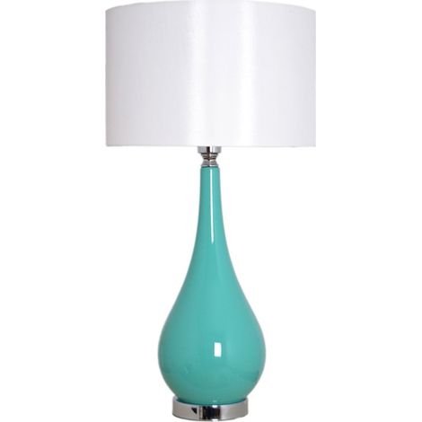 Sobremesa cristal turquesa led interior 1xE27 38D (1/2)