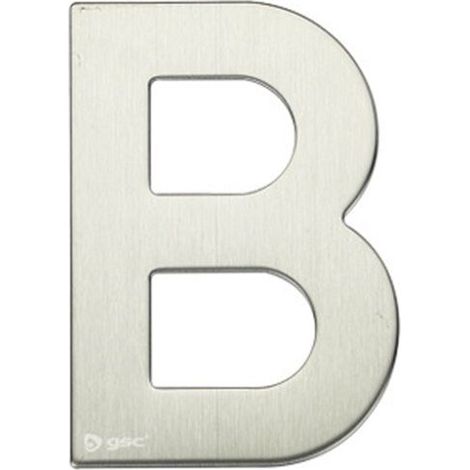 Letra puerta B acero inoxidable con adhesivo GSC 003302621 (1/2)