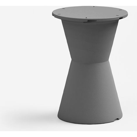 Tavolo rotondo da giardino in polietilene design minimale Dot - Ferro