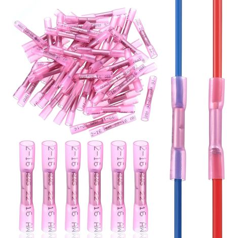 160 Pcs Cosses Thermorétractables à Sertir 22-16 AWG (1/5)
