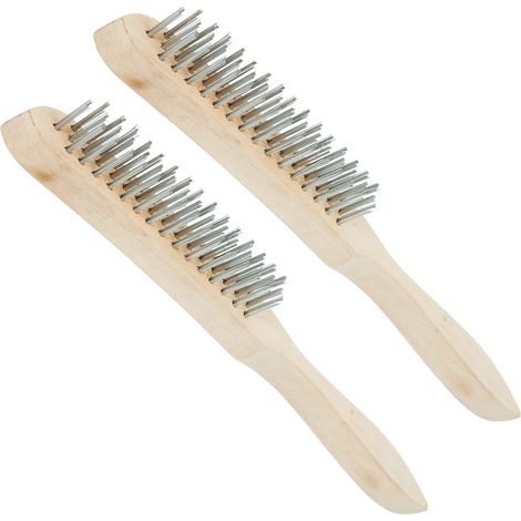 Spazzola metallica per griglia, lunghezza 290 mm, 2 pezzi - Hendi 525517