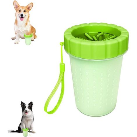 1 pièce - Nettoyeur de pattes pour chien - Nettoyage des pattes de chien - Légumes - Nettoyeur de pattes pour chien - Lave-pattes pour chien - Facile à utiliser, détachable et portable - Gobelet pour (1/5)