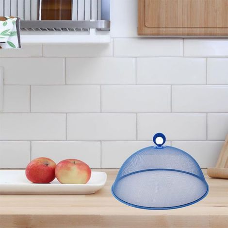 Cloches alimentaires en métal – lot de 3 cloches alimentaires rondes en acier inoxydable, protection contre les insectes Étiquette (1/4)