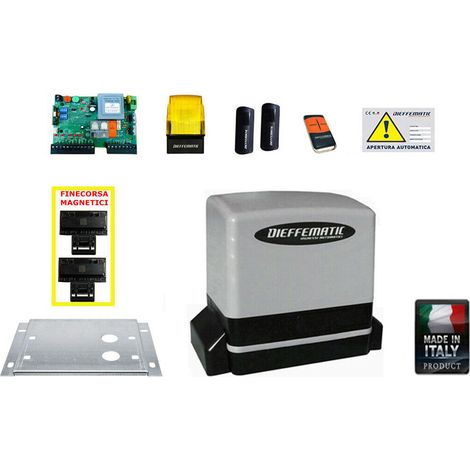Kit Con Encoder Motore Automazione Cancello Scorrevole Automatico 230v 220v 600k