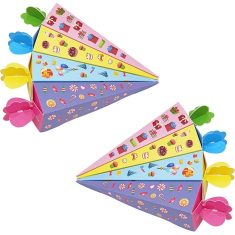Sachets cadeaux à faire soi-même pour frères et sœurs, lot de 8 sachets pliables pour sucreries, parfaits pour l'école ou les fêtes d'enfants. (1/5)