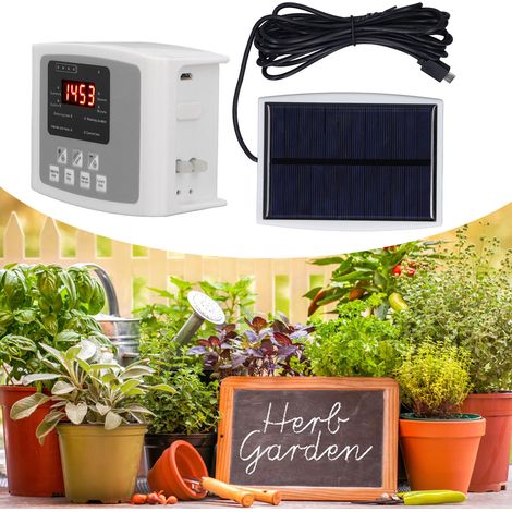 Kit d'arrosage automatique solaire à pompe unique pour les personnes paresseuses (1/5)