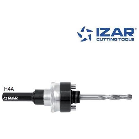 arbre trépan Izar H4A queue hexagonale pour scie cloche 32-210 mm