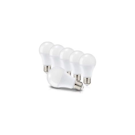 Lampadine LED E27 A60 da 12W (equivalenti a 100W), attacco a vite Edison, luce bianca fredda 6000K, 1150 lumen, 220–240V, confezione da 6, non dimmerabili - Crezuo