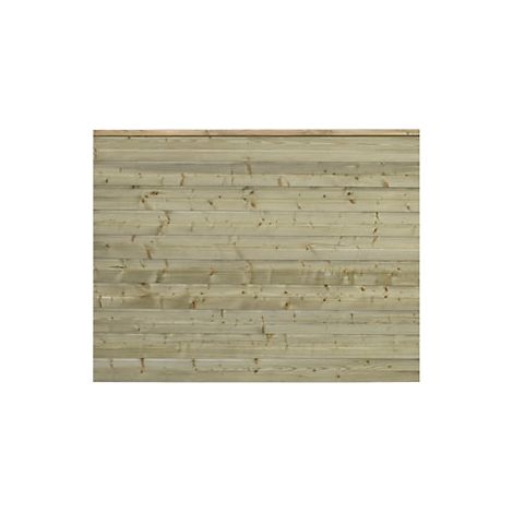 kaiserkraft  PLUS Recinzione a doghe profilate  legno  largh x