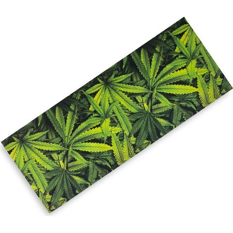 TAPIS CUISINE chemin de table Tapis antidérapant Green Leaves Marijuana Made in Italy Cm. 50x80 (1/5)