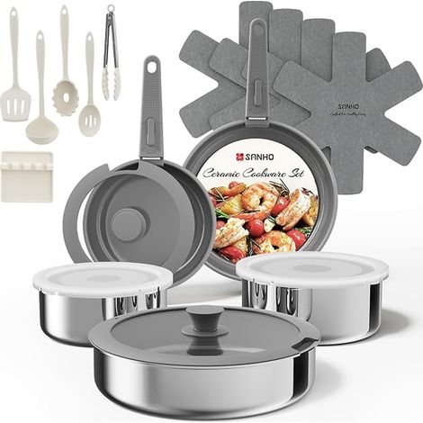 Casserole et Poêle Induction Batterie Cuisine