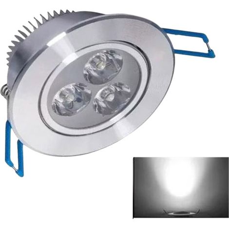 Faretti da soffitto in alluminio da 3W - Luce bianca intensa