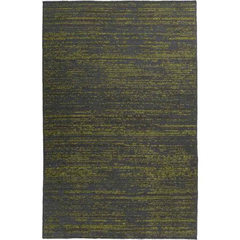 Tapis Tissé à Poils Plats Vintage "Kalevi" Vert 160 x 230 cm (1/5)