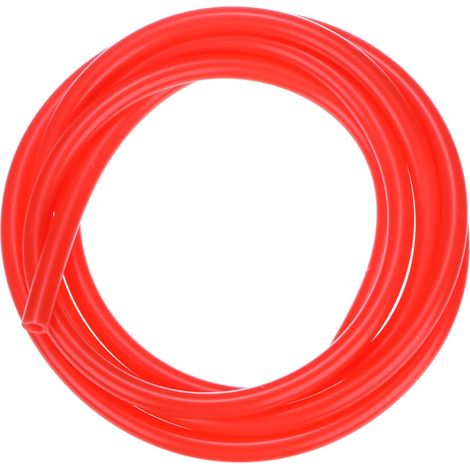 Tube en silicone, tuyau à vide en caoutchouc de silicone haute température de 1,5 m de diamètre intérieur x 7 mm, pour pompe/transfert de liquide/brassage maison/vinification [rouge] (1/5)