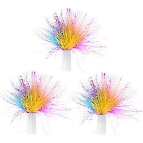 Lot de 3 jouets interactifs automatiques pour chat. avec plumes rotatives électroniques. (1/5)