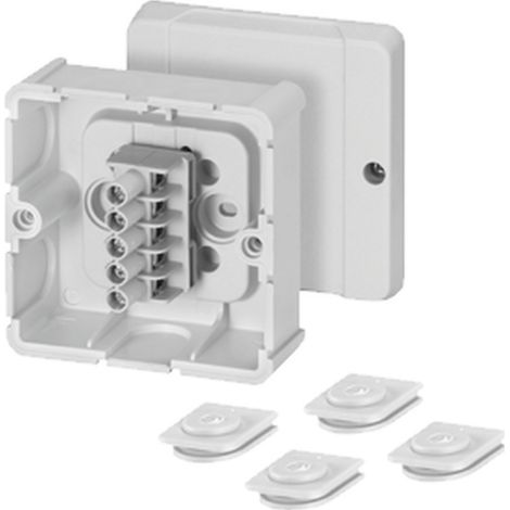 Hensel 6000038 Abzweigkasten (L x B x H) 49 x 88 x 88 mm Lichtgrau (RAL 7035) IP54 1 St. (1/2)