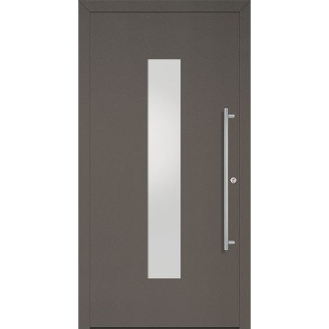 Porta D'Ingresso In Metallo Home Db 703 Porta D'Ingresso In Metallo Satinato B1100Mm H2100Mm Din Destra Rc 2 N.Din En1627