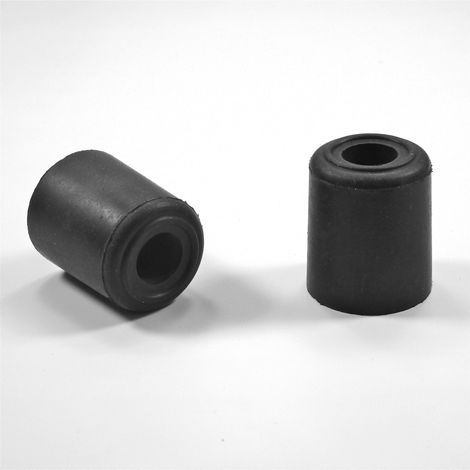 Ajile - Butée de porte diam. 30 mm en caoutchouc NOIR à fixer
