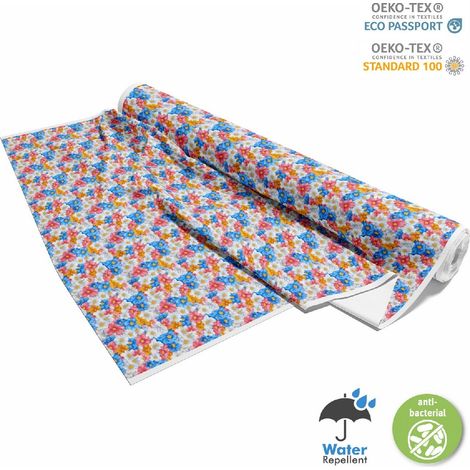 TESSUTI DECORATIVI PER ESTERNI OXFORD - Motivo Fiori Colorati  DX18074 (1/5)