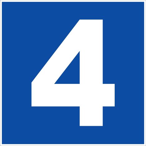 N°4 - 200x200mm - Rigide Bleu - 4220697