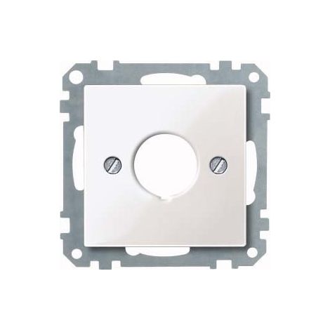 MERTEN 393819 PLAQUE CENTRALE POUR APPAREILS DE COMMANDE, BLANC POLAIRE, SYSTÈME M