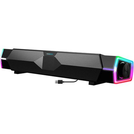 Barra audio gaming wireless Spirit of Gamer Fanatic 200 2.0 Bluetooth 5.3 RGB nero