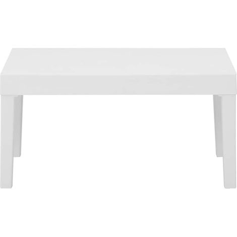 Maison Exclusive - Lounge-Gartentisch Kunststoff Weiß (1/5)