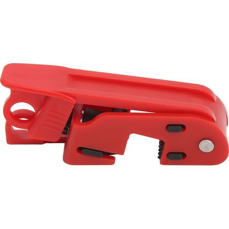 Disjoncteur à Blocage Standard Double Interrupteur en Nylon Rouge 20mm pour Sécurité Électrique Domestique et Industrielle (1/5)