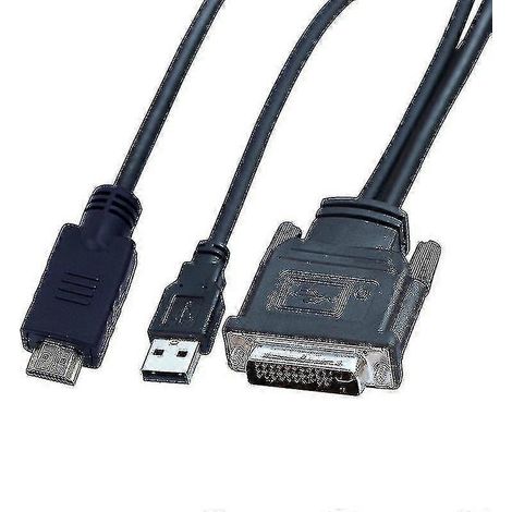 Câble DVI M1-DA 30+5 broches vers projecteur compatible HD Dual Link + USB, 1,7 m