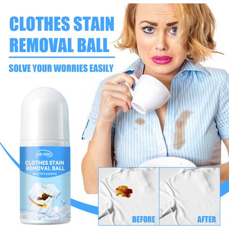 Roll-on portable, facile à utiliser et doux pour le soin des tissus, éliminant les taches d'huile et laissant un fini frais – 50 ml (1/5)